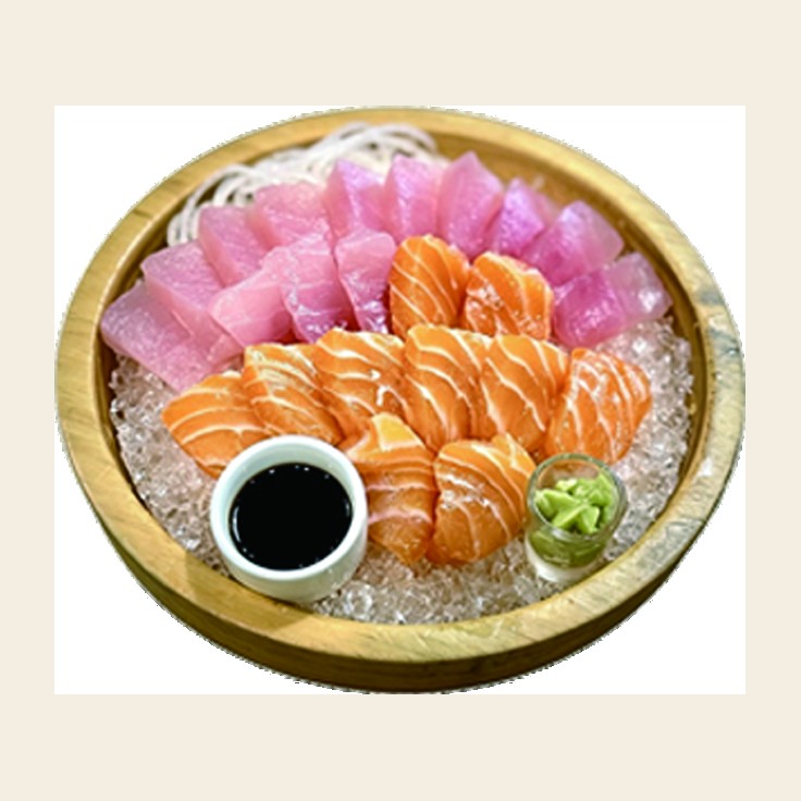 新鮮生魚片・鮭魚旗魚